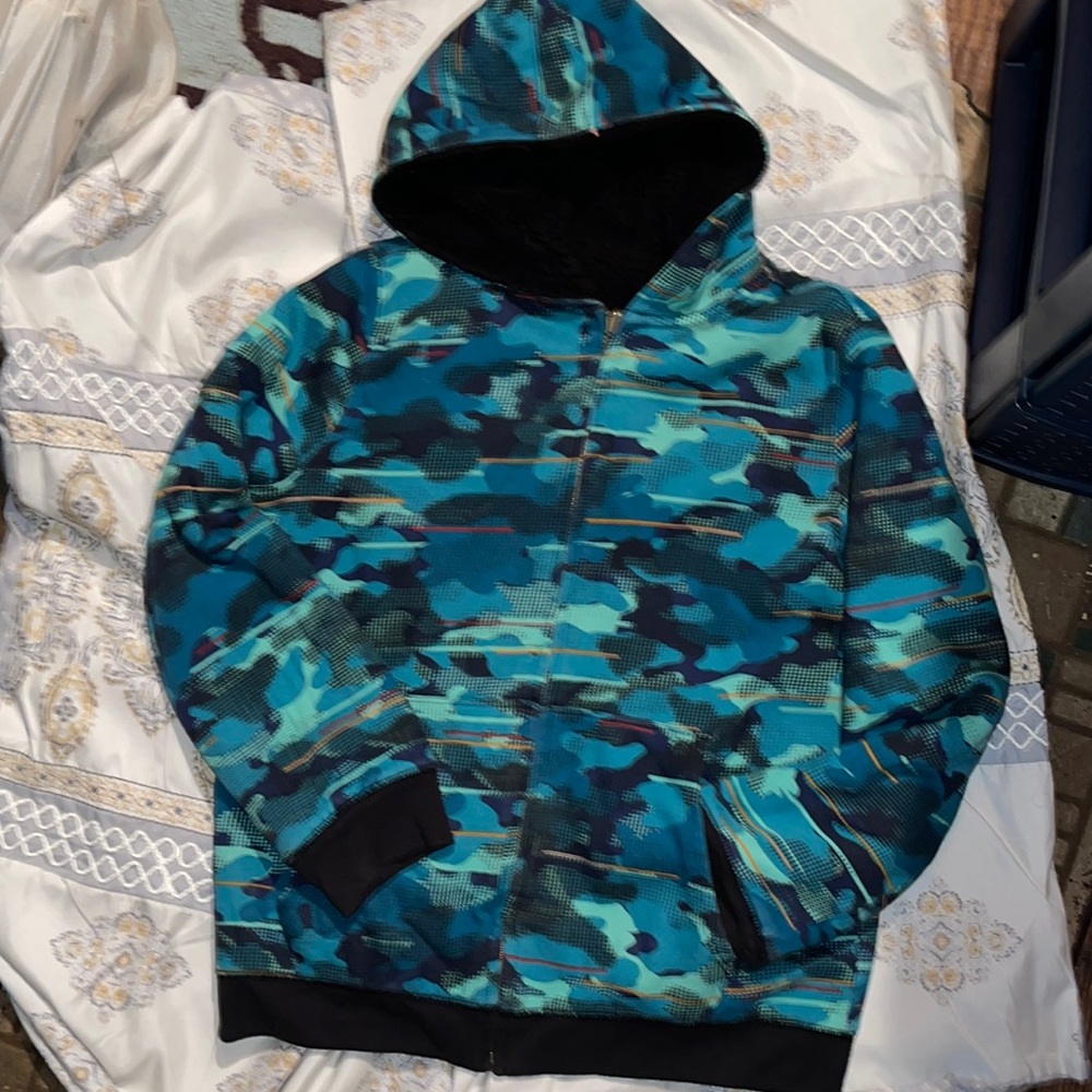 Lands End Kids reversible fleece